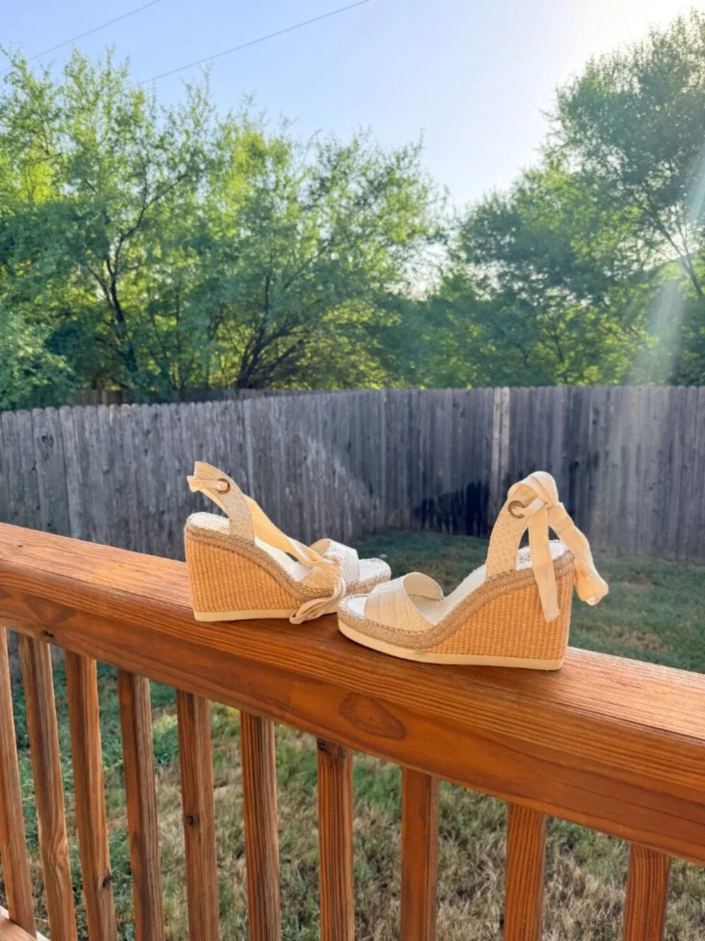 Vince Camuto - Women's Bendsen Espadrille Wedges Size 9.5 (White)